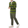 imageAmazon Essentials Mens Rugby SweaterOlive Stripe