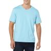 imageAmazon Essentials Mens ShortSleeve VNeck TShirts Pack of 2Aqua Blue
