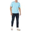 imageAmazon Essentials Mens ShortSleeve VNeck TShirts Pack of 2Aqua Blue