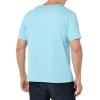 imageAmazon Essentials Mens ShortSleeve VNeck TShirts Pack of 2Aqua Blue