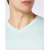 imageAmazon Essentials Mens ShortSleeve VNeck TShirts Pack of 2Aqua BlueLight Blue