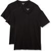 imageAmazon Essentials Mens ShortSleeve VNeck TShirts Pack of 2Black