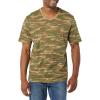 imageAmazon Essentials Mens ShortSleeve VNeck TShirts Pack of 2BlackCamo Print