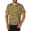 imageAmazon Essentials Mens ShortSleeve VNeck TShirts Pack of 2BlackCamo Print