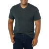 imageAmazon Essentials Mens ShortSleeve VNeck TShirts Pack of 2BlackCharcoal Heather