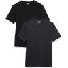 imageAmazon Essentials Mens ShortSleeve VNeck TShirts Pack of 2BlackCharcoal Heather