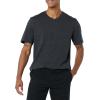 imageAmazon Essentials Mens ShortSleeve VNeck TShirts Pack of 2BlackCharcoal Heather