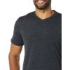 imageAmazon Essentials Mens ShortSleeve VNeck TShirts Pack of 2BlackCharcoal Heather