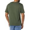 imageAmazon Essentials Mens ShortSleeve VNeck TShirts Pack of 2BlackDark Olive