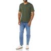 imageAmazon Essentials Mens ShortSleeve VNeck TShirts Pack of 2BlackDark Olive