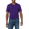 imageAmazon Essentials Mens ShortSleeve VNeck TShirts Pack of 2BlackDark Purple