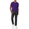 imageAmazon Essentials Mens ShortSleeve VNeck TShirts Pack of 2BlackDark Purple