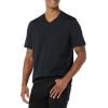 imageAmazon Essentials Mens ShortSleeve VNeck TShirts Pack of 2BlackNavy