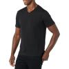 imageAmazon Essentials Mens ShortSleeve VNeck TShirts Pack of 2BlackNavy