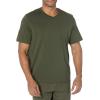 imageAmazon Essentials Mens ShortSleeve VNeck TShirts Pack of 2BlackOlive