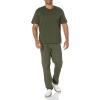 imageAmazon Essentials Mens ShortSleeve VNeck TShirts Pack of 2BlackOlive