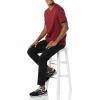 imageAmazon Essentials Mens ShortSleeve VNeck TShirts Pack of 2Charcoal HeatherBurgundy
