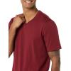 imageAmazon Essentials Mens ShortSleeve VNeck TShirts Pack of 2Charcoal HeatherDark Red