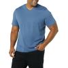 imageAmazon Essentials Mens ShortSleeve VNeck TShirts Pack of 2Dark BlueNavy