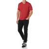 imageAmazon Essentials Mens ShortSleeve VNeck TShirts Pack of 2Dark RedNavy