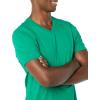 imageAmazon Essentials Mens ShortSleeve VNeck TShirts Pack of 2Emerald GreenNavy