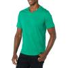 imageAmazon Essentials Mens ShortSleeve VNeck TShirts Pack of 2Emerald GreenNavy