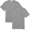 imageAmazon Essentials Mens ShortSleeve VNeck TShirts Pack of 2Grey Heather