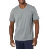 imageAmazon Essentials Mens ShortSleeve VNeck TShirts Pack of 2Grey Heather
