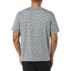 imageAmazon Essentials Mens ShortSleeve VNeck TShirts Pack of 2Grey Heather Cactus Print