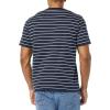 imageAmazon Essentials Mens ShortSleeve VNeck TShirts Pack of 2Grey HeatherNavy Stripe