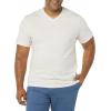 imageAmazon Essentials Mens ShortSleeve VNeck TShirts Pack of 2Grey HeatherPale Pink