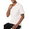 imageAmazon Essentials Mens ShortSleeve VNeck TShirts Pack of 2Grey HeatherPale Pink