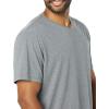 imageAmazon Essentials Mens ShortSleeve VNeck TShirts Pack of 2Grey HeatherWhite