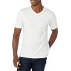 imageAmazon Essentials Mens ShortSleeve VNeck TShirts Pack of 2Mint Green White