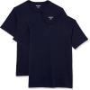 imageAmazon Essentials Mens ShortSleeve VNeck TShirts Pack of 2Navy