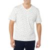imageAmazon Essentials Mens ShortSleeve VNeck TShirts Pack of 2NavyBoat Print