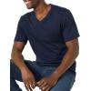 imageAmazon Essentials Mens ShortSleeve VNeck TShirts Pack of 2NavyCharcoal Heather