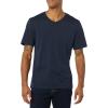 imageAmazon Essentials Mens ShortSleeve VNeck TShirts Pack of 2NavyCharcoal Heather