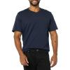 imageAmazon Essentials Mens ShortSleeve VNeck TShirts Pack of 2NavyDark Red