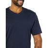 imageAmazon Essentials Mens ShortSleeve VNeck TShirts Pack of 2NavyDark Red