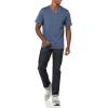 imageAmazon Essentials Mens ShortSleeve VNeck TShirts Pack of 2Washed BlueFloral Print