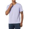 imageAmazon Essentials Mens ShortSleeve VNeck TShirts Pack of 2Washed BlueLavender