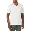 imageAmazon Essentials Mens ShortSleeve VNeck TShirts Pack of 2White