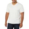 imageAmazon Essentials Mens ShortSleeve VNeck TShirts Pack of 2White