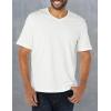 imageAmazon Essentials Mens ShortSleeve VNeck TShirts Pack of 2WhiteAqua Blue
