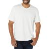 imageAmazon Essentials Mens ShortSleeve VNeck TShirts Pack of 2WhiteAqua Blue