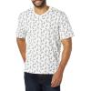 imageAmazon Essentials Mens ShortSleeve VNeck TShirts Pack of 2WhitePineapple Print