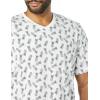 imageAmazon Essentials Mens ShortSleeve VNeck TShirts Pack of 2WhitePineapple Print