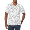 imageAmazon Essentials Mens ShortSleeve VNeck TShirts Pack of 2WhitePineapple Print