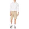 imageAmazon Essentials Mens SlimFit 11quot Lightweight Comfort Stretch Oxford Short Previously GoodthreadsKhaki Brown